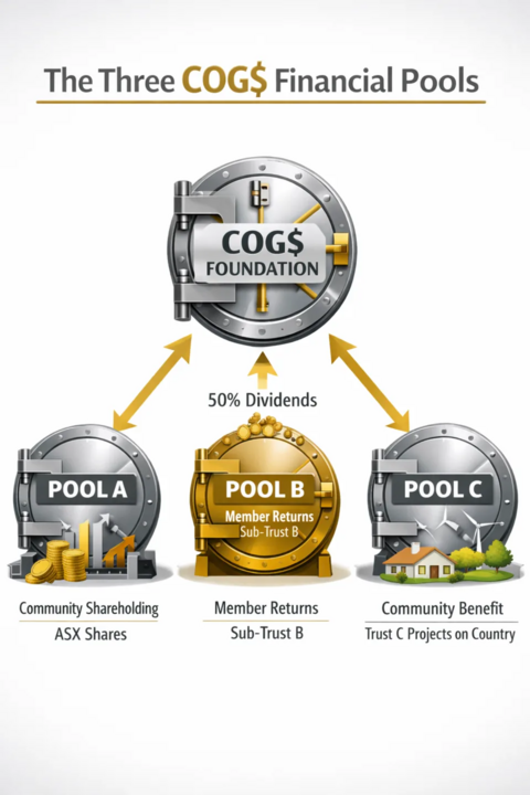 Three-pool structure diagram